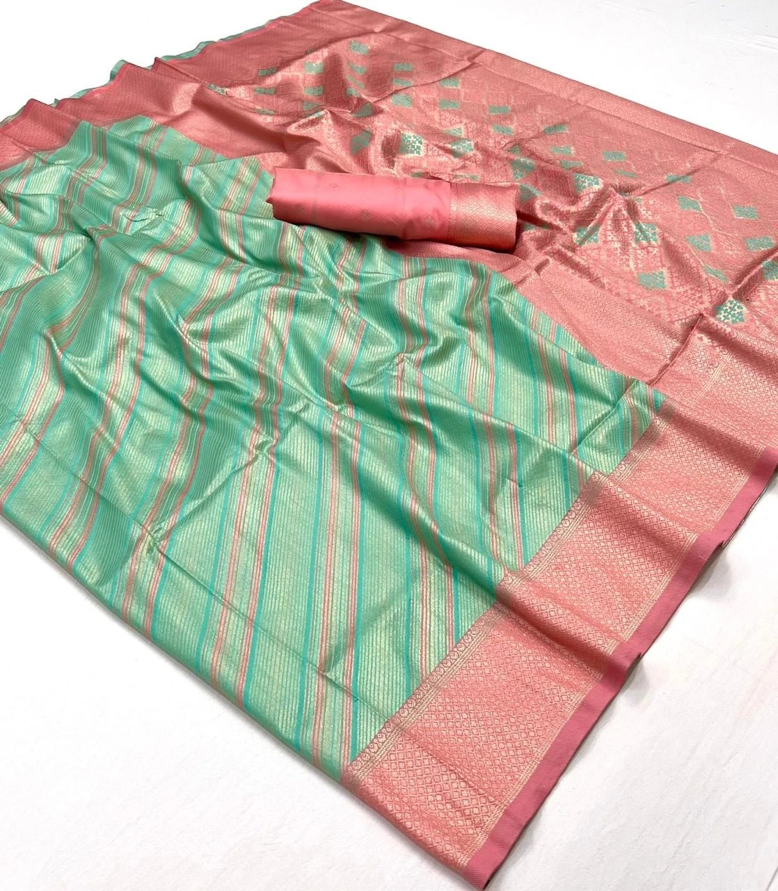 Rajbeer Kalamari Handloom Weaving Silk Wholesale Fancy Sarees Catalog — Wholesale Sarees, MPA wholesale from Surat — view 5